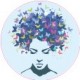 Stickers visage heureux autocollant bonde lavabo évier bouchon