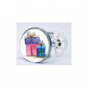 Stickers visage heureux autocollant bonde lavabo évier bouchon