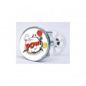 Stickers visage heureux autocollant bonde lavabo évier bouchon