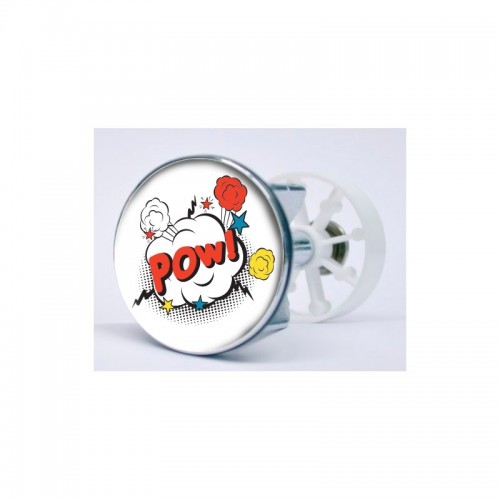 Stickers visage heureux autocollant bonde lavabo évier bouchon