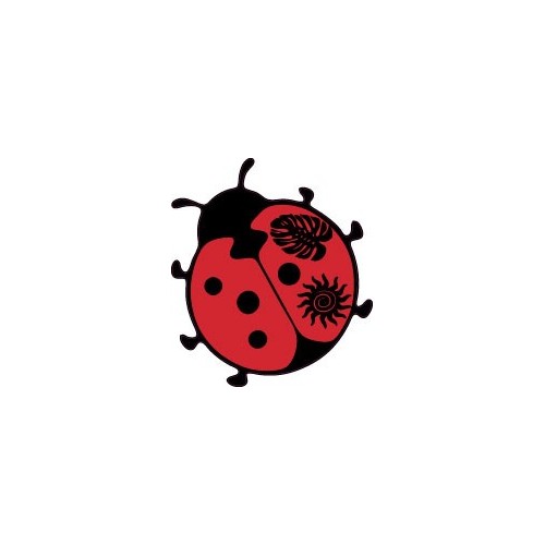Autocollant coccinelle sticker adhesif