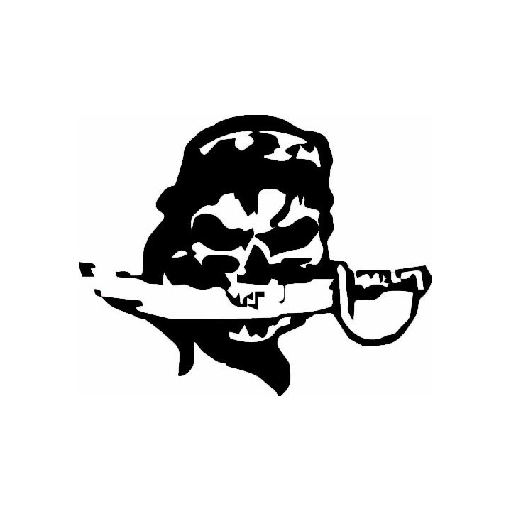 Autocollant tête de mort skull sticker Pirate
