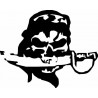 Autocollant tête de mort skull sticker Pirate