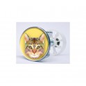 Stickers visage heureux autocollant bonde lavabo évier bouchon