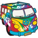 Van Peace and Love car decal sticker adhesive