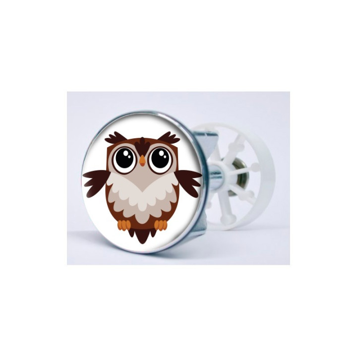 Stickers visage heureux autocollant bonde lavabo évier bouchon