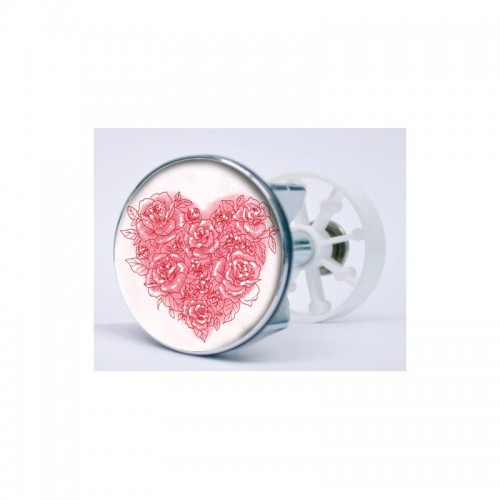 Stickers visage heureux autocollant bonde lavabo évier bouchon