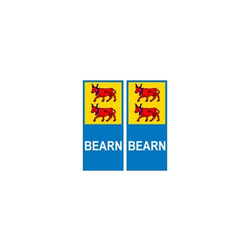 Bearn blason autocollant plaque