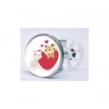 Stickers visage heureux autocollant bonde lavabo évier bouchon