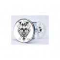 Stickers visage heureux autocollant bonde lavabo évier bouchon