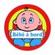 Aufkleber Baby an bord-kreis, katalanisch