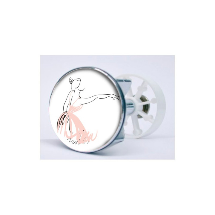 Stickers visage heureux autocollant bonde lavabo évier bouchon