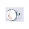 Stickers visage heureux autocollant bonde lavabo évier bouchon