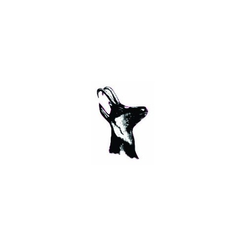 Autocollant animal stickers adhesif tête chamois