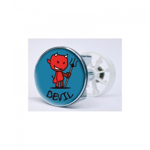 Stickers visage heureux autocollant bonde lavabo évier bouchon