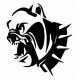 Autocollant Tête Bulldog Feroce stickers adhesif