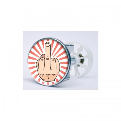 Stickers visage heureux autocollant bonde lavabo évier bouchon