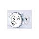 Stickers visage heureux autocollant bonde lavabo évier bouchon