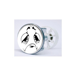 Stickers visage heureux autocollant bonde lavabo évier bouchon