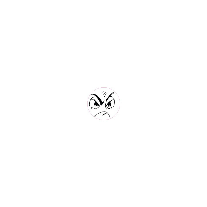 Stickers visage heureux autocollant bonde lavabo évier bouchon