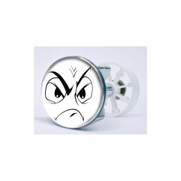 Stickers visage heureux autocollant bonde lavabo évier bouchon