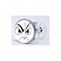 Stickers visage heureux autocollant bonde lavabo évier bouchon