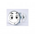 Stickers visage heureux autocollant bonde lavabo évier bouchon
