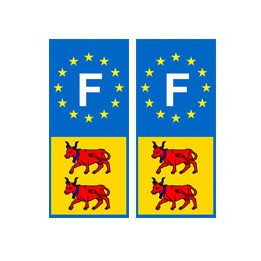 Béarn F europe autocollant plaque