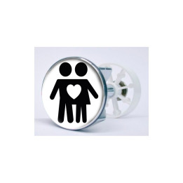 Stickers visage heureux autocollant bonde lavabo évier bouchon
