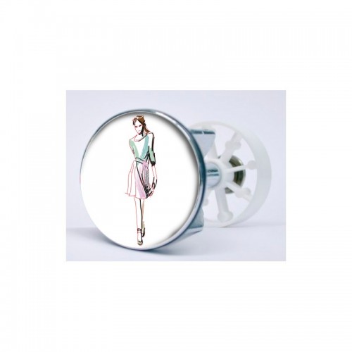 Stickers visage heureux autocollant bonde lavabo évier bouchon