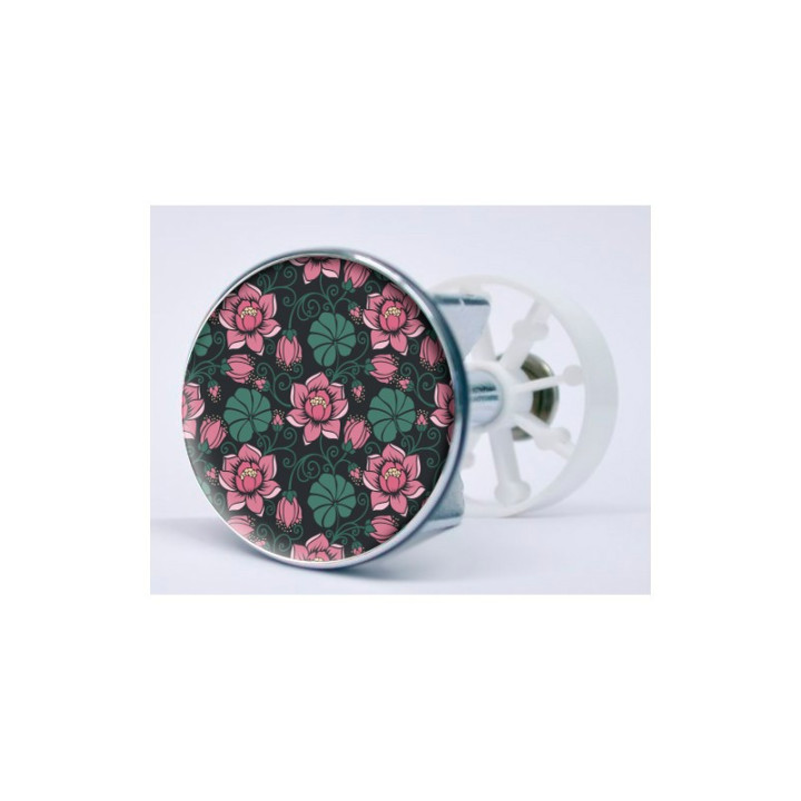 Stickers visage heureux autocollant bonde lavabo évier bouchon