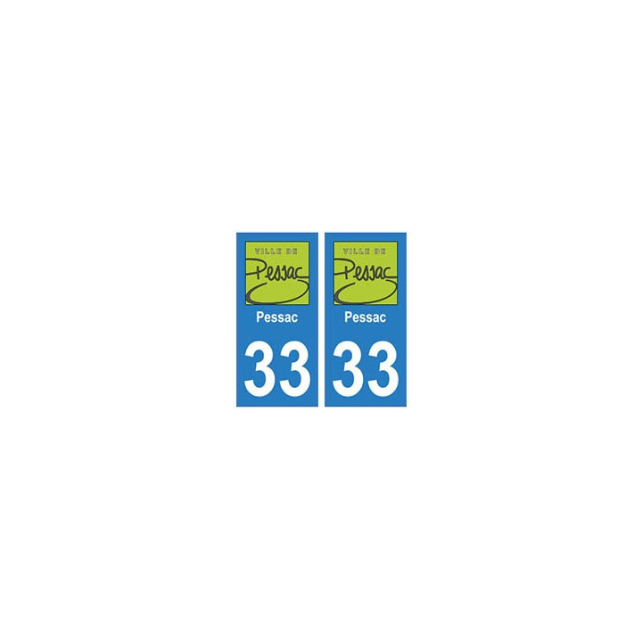 33 Pessac autocollant plaque blason armoiries stickers département