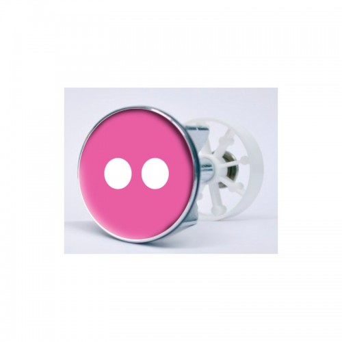 Stickers visage heureux autocollant bonde lavabo évier bouchon
