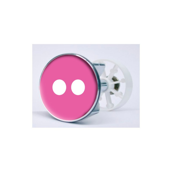 Stickers visage heureux autocollant bonde lavabo évier bouchon