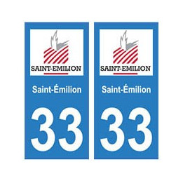 33 Saint-Émilion autocollant plaque blason armoiries stickers département