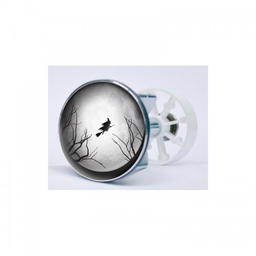 Stickers visage heureux autocollant bonde lavabo évier bouchon