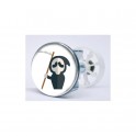 Stickers visage heureux autocollant bonde lavabo évier bouchon