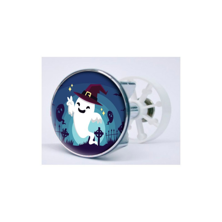 Stickers visage heureux autocollant bonde lavabo évier bouchon