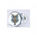 Stickers visage heureux autocollant bonde lavabo évier bouchon