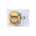 Stickers visage heureux autocollant bonde lavabo évier bouchon
