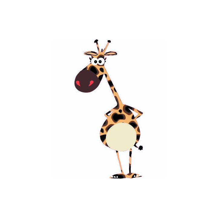 Autocollant Girafe sticker adhesif