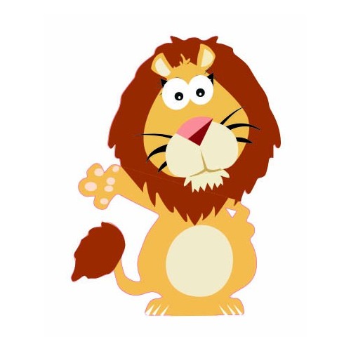 Autocollant Lion animal sticker adhesif