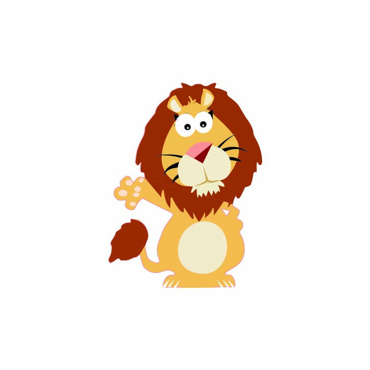 Autocollant Lion animal sticker adhesif