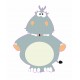Autocollant Hippopotame animal sticker adhesif