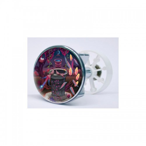 Stickers visage heureux autocollant bonde lavabo évier bouchon