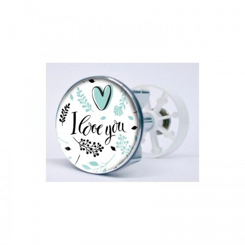 Stickers visage heureux autocollant bonde lavabo évier bouchon