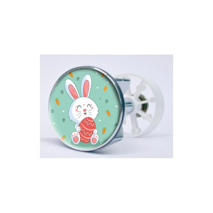 Stickers visage heureux autocollant bonde lavabo évier bouchon