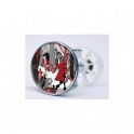 Stickers visage heureux autocollant bonde lavabo évier bouchon