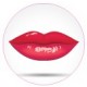 Stickers visage heureux autocollant bonde lavabo évier bouchon