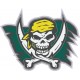 Tête de mort pirate - autocollant sticker adhésif